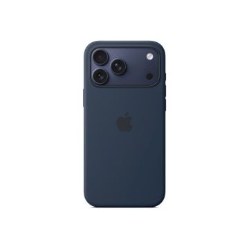 Apple iPhone 17 Pro Max Silicone Case with MagSafe – Midnight | Apple
