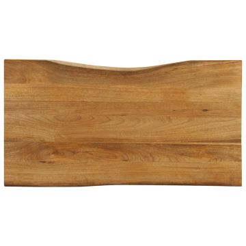 Stalviršis, 120x60x2,5cm, mango masyvas, su gyvu kraštu