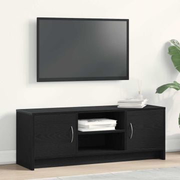 TV spintelė, juodo ąžuolo spalvos, 102x30x37,5 cm, inžinerinė mediena