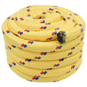 Laivo virvė 6 mm 5 m Geltona