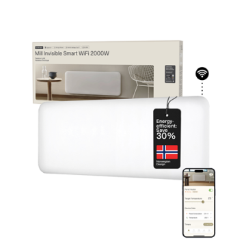 Mill šildytuvas PA2000WIFI4, baltos spalvos, 2000 W
