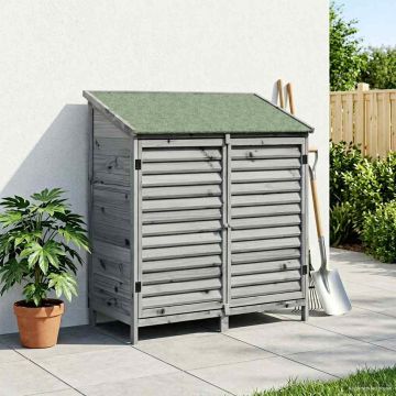 Sodo Sandėlys Pilka 106 x 56 x 113,5 cm Kietasis pušinis medis