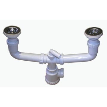 Sifonas WC121B dvigubas