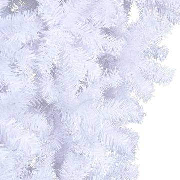 Apversta dirbtinė Kalėdų eglutė su stovu, balta, 120cm