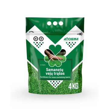  Trąšos samanotoms vejoms Agrochema, 4 kg