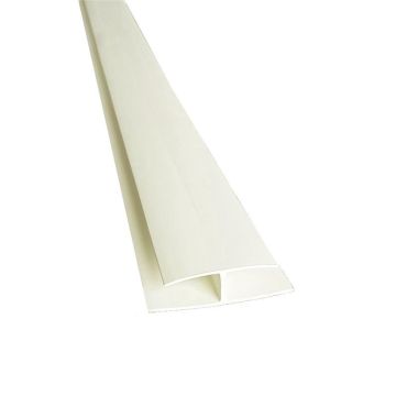 Plastikinių dailylenčių jungiamoji juosta, gelsva, 300 cm
