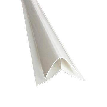 Plastikinės dailylentės išorinis kampas, balta, 300 cm
