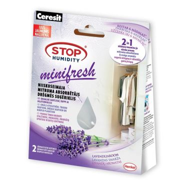 Drėgmę sugeriantys Mini Relaxing maiš., levandų kv., 2x 50g
