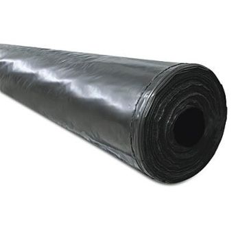 Polietileno plėvelė, 120 µm, 6 x 100 m, juoda