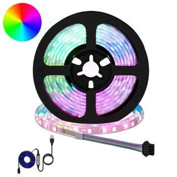 LED juosta 2 pcs Juoda ir permatoma 1700 mm Varis ir plastikas
