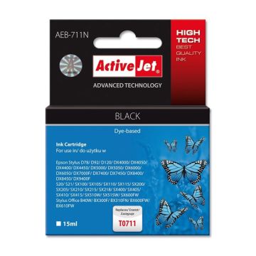 Rašalinio spausdintuvo kasetė Active Jet Epson T0711, juoda