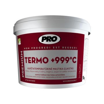 Aukštatemperatūrinė mastika-glaistas PRO Termo +999°C, 5 kg