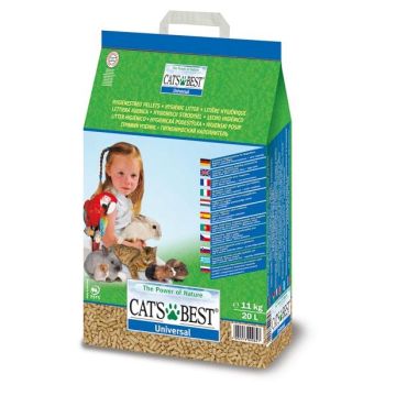 Kačių ir mažų gyvūnų kraikas, universalus, Cat's Best, 20 l