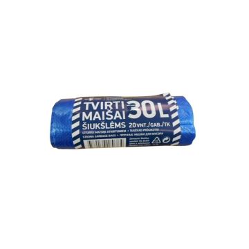 Šiukšlių maišai, 30 l, 20 vnt., 12MK