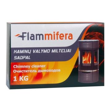 Kaminų valymo milteliai FLAMMIFERA Sadpal, 1 kg