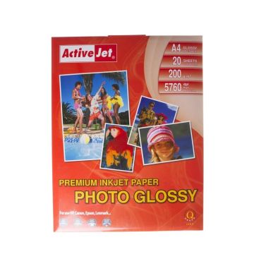 Fotopopierius Active Jet AP4-200G20, blizgus, A4