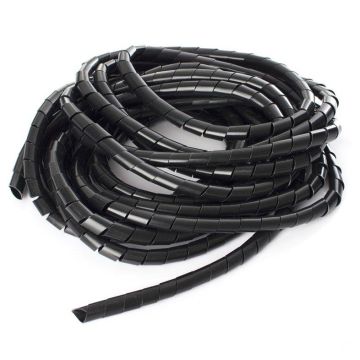 Apsauginis vamzdelis Okko SWB-19, spiralinis, juodas, 10 m