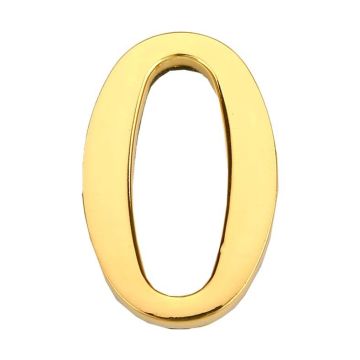 Durų numeris "0" Vagner SDH GP-0, aukso spalvos, 4,5 cm