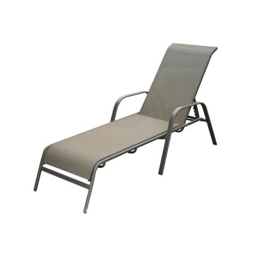 Gultas LUNA, pilkas, 192×55×72 cm
