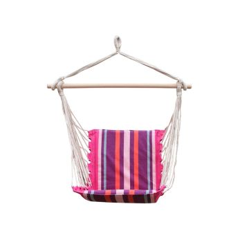 Sėdimas hamakas Domoletti O.E.Camp Lime, rožin/violet,110 cm
