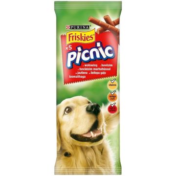 Sknėstai šunims Friskies Picnic, su jautiena, 42 gr