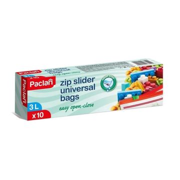 Šaldymo maišeliai Paclan, su užspaudimu, 3 l, 10 vnt.
