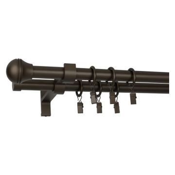 KARNIZO KOMPLEKTAS 19/19MM KULKA GRAWER 160 CM
