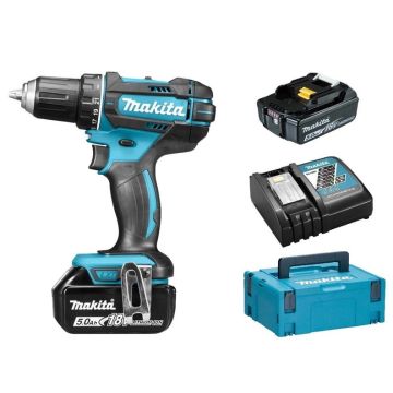 Akumuliatorinis gręžtuvas Makita DDF482RTJ 18V 2x5.0Ah