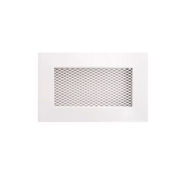 Grotelės židiniui HEARTH, baltos, 110 x 170 mm