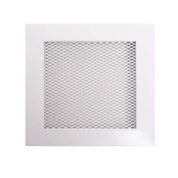 Grotelės židiniui HEARTH, baltos, 170 x 170 mm