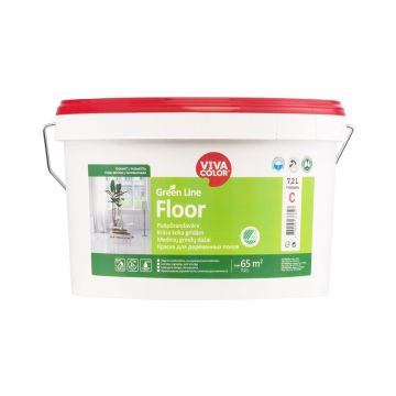 Dažai Vivacolor Green Line Floor A, balti, 7.2 l