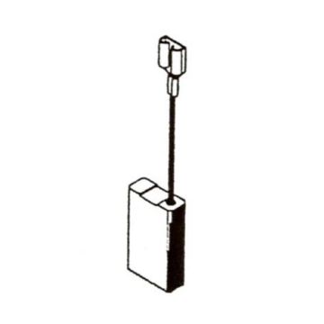 Angliniai šepetėliai 30-06-126-A, 6,3 x 16 x 26 mm, 2 vnt