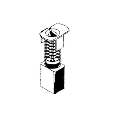 Angliniai šepetėliai 30-14-009-H, 6 x 8,5 x 13 mm, 2 vnt