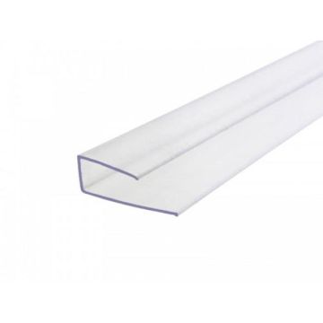 Polikarbonato profilis U, 1 x 210 cm