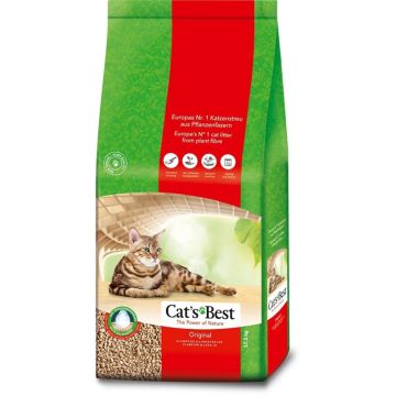 Kačių kraikas, natūralus, Cat's Best Original, 40l, 17,2kg