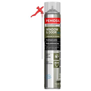 Šiaudelinės sandarinimo putos Penosil Window&Door, 750 ml