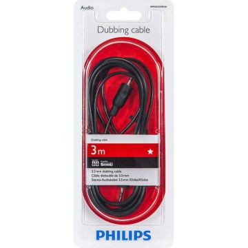Laidas PHILIPS 3.5mm M, 3.5mm M, 3m, juodas SWA2533W/10