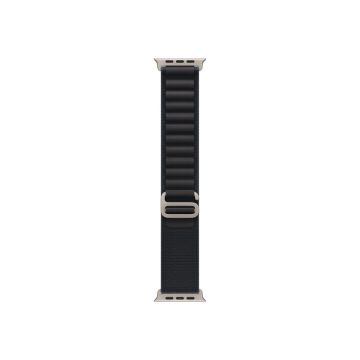 Apple 49mm Black Alpine Loop - Large - Natural Titanium Finish | Apple
