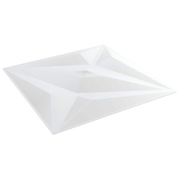 Sienų plokštės Žvaigždė 12 pcs Baltos žvaigždės 50 x 50 cm