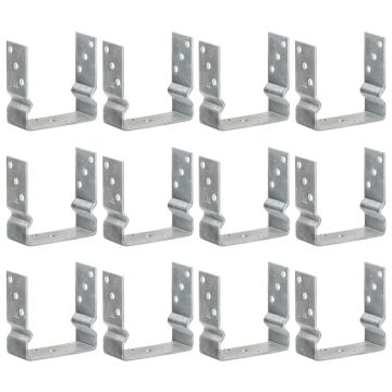Tvoros inkarai, 12 vnt., sidabriniai, 14x6x15 cm, cinkuotas plienas