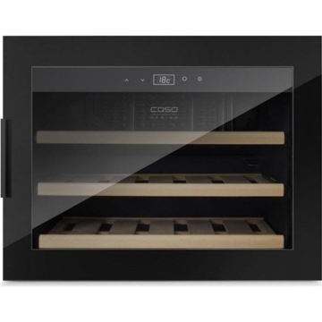 Caso šaldytuvas Wine cooler, įmontuojamas, juodos spalvos