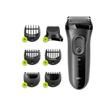 Braun barzdaskutė 3000BT Series 3, juodos spalvos