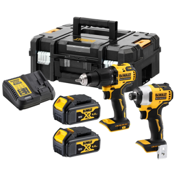 DEWALT akumuliatorinis gręžtuvas-suktuvas DCK2062M2T-QW, 18 V, 4 Ah