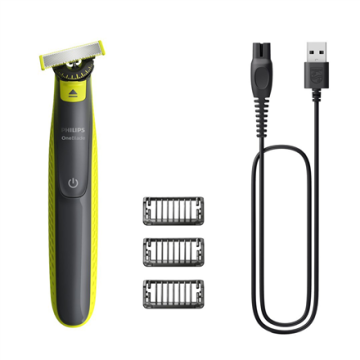 Philips barzdaskutė QP2724/23 OneBlade, juodos spalvos