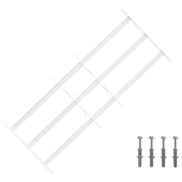 Langų saugos grotelės su 3 skersinėmis 63-114 cm