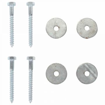 Žemės inkaras 6 pcs Sidabrinė Ø10 x 60 cm Cinkuotas metalas