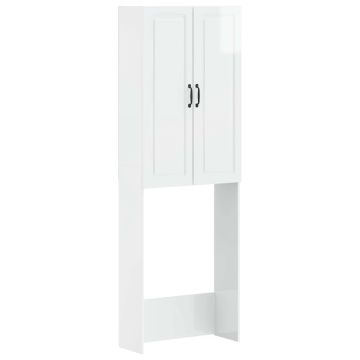 Tualeto spintelė UTRECHT Itin blizgi balta 66 x 25,5 x 190 cm
