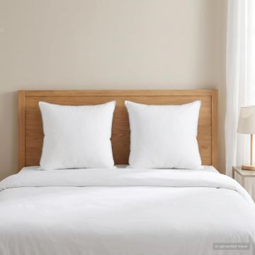 Pagalvė 2 pcs 60 x 60 cm Australų vilna Balta