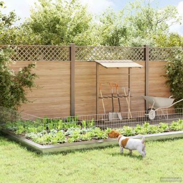 Sodo tvora su kuoliukais 12 pcs 115 x 50 cm Mesh Sidabrinė