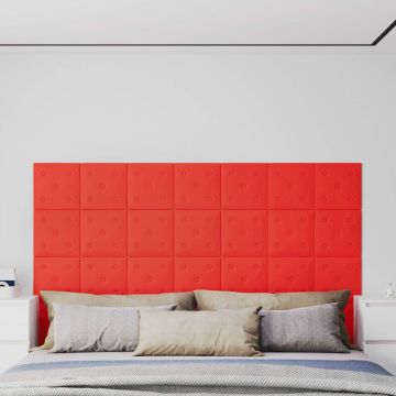 Sieninis galvūgalis 12 pcs Raudona 30 x 30 cm Dirbtinė oda